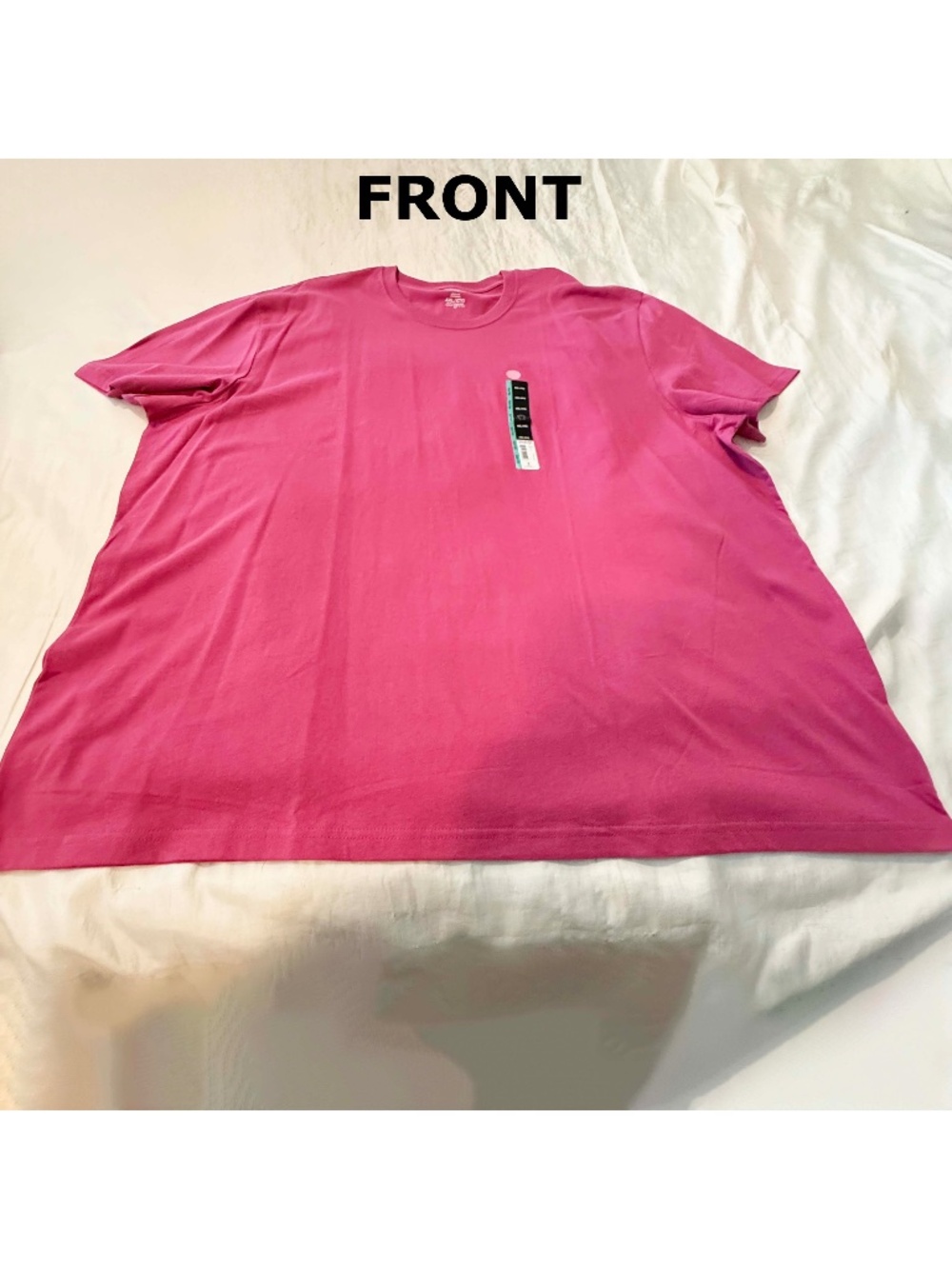 T-SHIRT, MEDIUM PINK, SIZE 4XL, PURE COTTON, SHORT SLEEVES, ROUND NECK, by GEORG